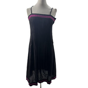 Women's Vintage Albert Nipon Dress Size 6 Black with Purple trim